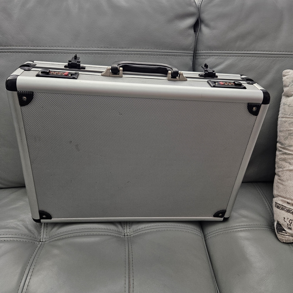 Silver Hard Shell Briefcase